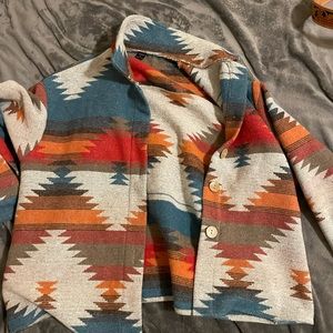 Aztec shacket